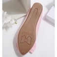 thumbnail image 4 of Miluxas Women's Ballet Flat Shoes Bowknot Flats Round Toe Wedding Flats Pink 6(37), 4 of 9