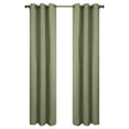 thumbnail image 2 of Winmate Insulated Cotton Grommet Curtain Panel - Pair each 40" x 72" in Sage, 2 of 6