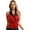 Red, variant on Zaldita Women's Sequins Blazer Vest Sleeveless Sparkle Jacket Waistcoat Halter Neck Vest for Cocktail Party Red XL
