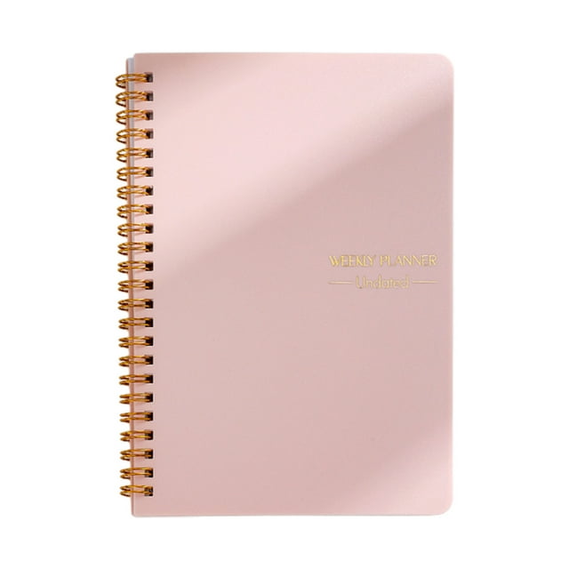 Weekly Planner With Lines For Diary Notes And Daily Planning Solid Hardcover Elegant Self Filling Schedule A5 Planner Coil Notebook