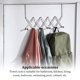 thumbnail image 3 of Inteprter Gancho sobre la puerta Toalla Bolso Llaves Corbata Titular Rack Oficina Hotel Baño Cuarto de baño Sala de estar Colgador de almacenamiento Accesorios de baño Plata Inteprter HA065227-02, 3 of 6