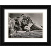 Navarro, Ernesto 24x18 Black Ornate Wood Framed with Double Matting Museum Art Print Titled - I Would Like to Give You Everything