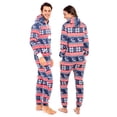 thumbnail image 5 of Notus Unisex Adult Fleece Hooded Zip Up One Piece Pajama Jumpsuit Sleepwear & Loungewear Pompom XL, 5 of 6