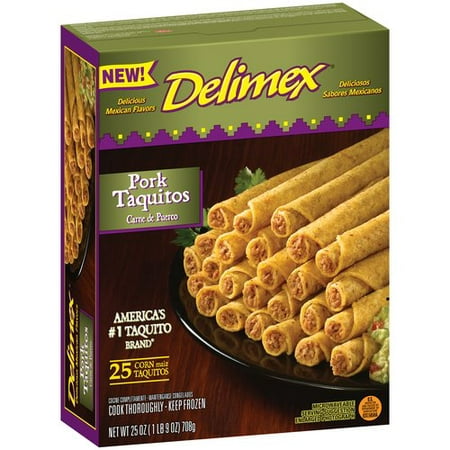 Delimex Pork Taquitos, 25 oz, 25 count - Walmart.com