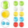 thumbnail image 3 of Mosiee 10Pcs Mini Plastic Flower Pot Round Succulent Pot Small Flower Plant Planter Colorful Nursery Box Trays Transplant Flower Pots, 3 of 9