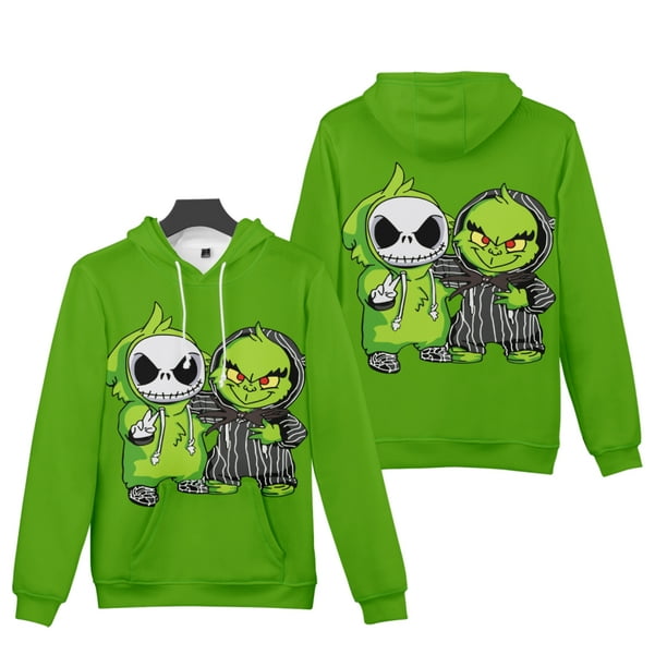 Grinch and jack skellington hoodie sale