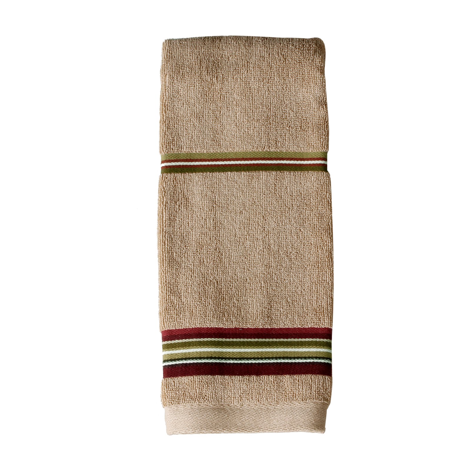 SKL Home Madison Stripe Hand Towel, Red, 16" x 26"