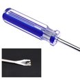 thumbnail image 3 of 2x Blue Plastic Handle Nail Staple Rivet Stud Lifter Puller Claw Remover Screwdriver Carpet Garage Carpentry Door Hand Tool, 3 of 4