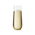 thumbnail image 2 of TOSSWARE Clear Plastic 9oz Flute Champagne Glass, Set of 252, 2 of 7
