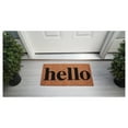 thumbnail image 3 of Calloway Mills 110761224 Hello Doormat Natural/Black 12" x 24", 3 of 4
