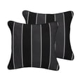 thumbnail image 2 of Sunbrella  Peyton Granite/ Canvas Black Indoor/ Outdoor Pillow Set 18 in x 18 in, 2 of 5