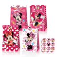 thumbnail image 1 of Disney-adornos para tartas de Minnie Mouse rosa, decoración para cupcakes de ratón para fiesta de cumpleaños para niñas y niños, suministros para Baby Shower, 24 piezas, 1 of 4
