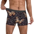 thumbnail image 2 of Salouo Butterfly1 Print Men's Boxer Briefs,Breathable Underwear Elastic Waistband Briefs for Men -Small, 2 of 8