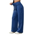thumbnail image 6 of Jsaierl Womens Sweatpants Athletic Baggy Elastic Waist Trousers Casual Drawstring Work Jogger Pants with Pockets, 6 of 8
