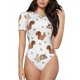 thumbnail image 1 of Balery Rabbit And Squirrel Body de cuello redondo de manga corta para mujer Tops de manga corta Tops básicos-Small, 1 of 7