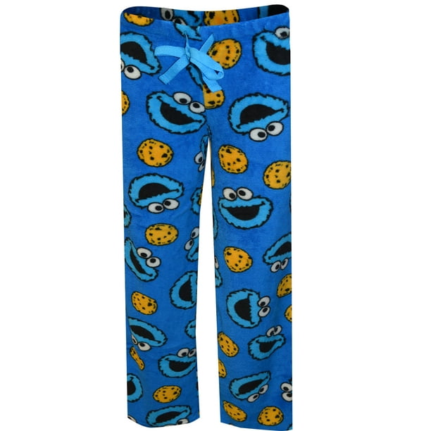 MJC - MJC Women's Sesame Street Cookie Monster Blue Plush Lounge Pants ...