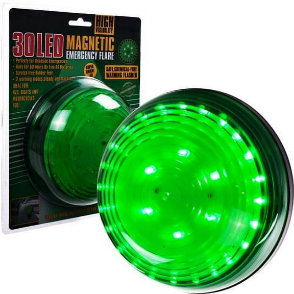 Stalwart Hawk 6" Magnetic Green Flasher