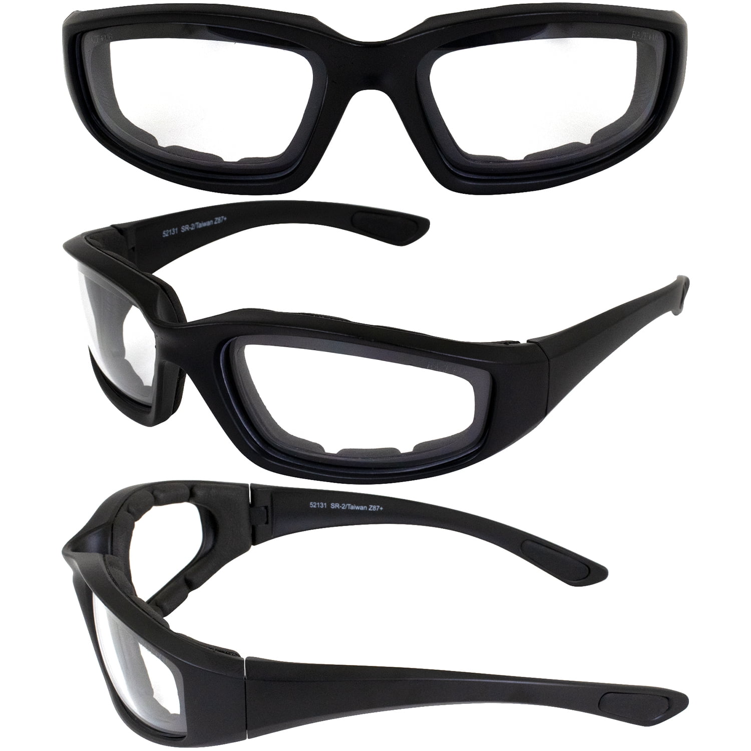 Gafas De Sol Raze Eyewear Sr-2 Ansi Z87 Acolchadas Color 