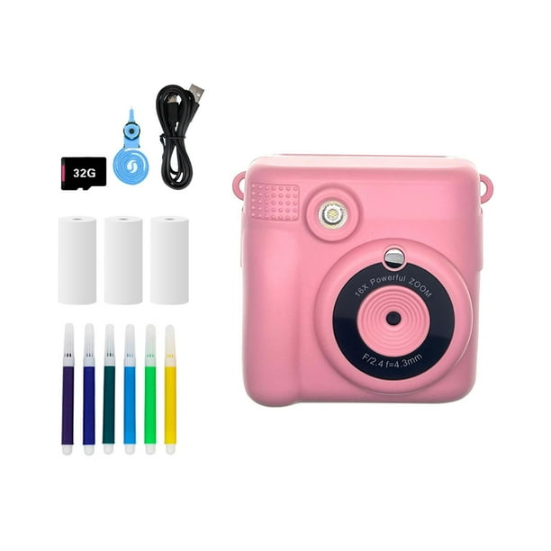 Cámara Chico, cámara para niño, juguetes, pantalla de 2,4 pulgadas, regalo, cámara digital para niños, Rosa