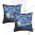 thumbnail image 3 of Bingfone Decorative Pillow Covers 16"X16" The Starry Night Couch Pillow Cases Modern Farmhouse Covers For Couch Sofa Bed, 3 of 9