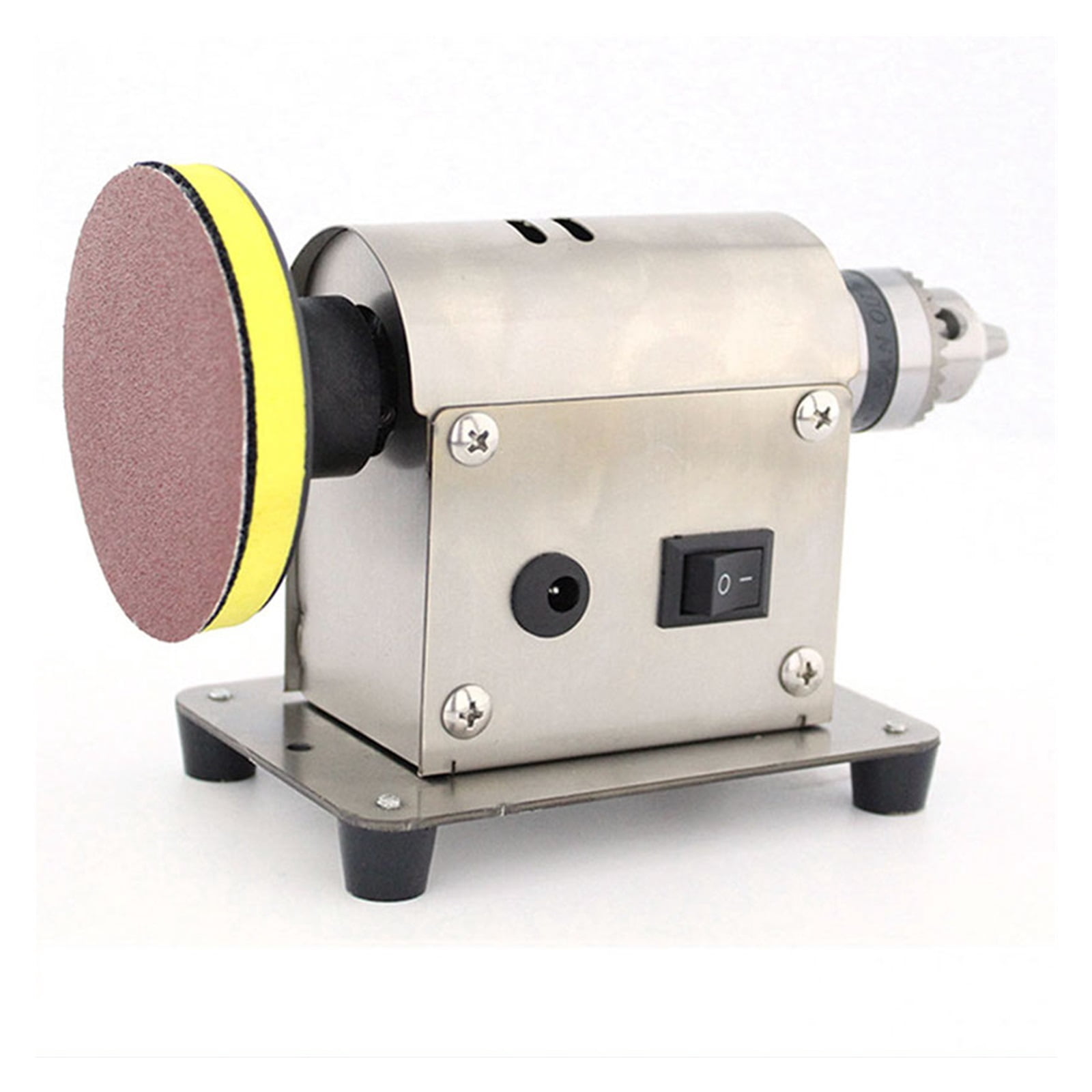 Benchtop Polishe Universal Grinding Machine Bench Lathe Polish Jewelry Rock Polishing Buffer Machine With 20pc Sandpaper