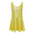 thumbnail image 4 of MAIHAN-Girls Sequin Sleeveless Jumpsuit Dress - Sparkling Tank Top with Flared Skirt for Parties & Play, Sequin ShimmerCamisole Sleeveless Tanks Tops Sun Dress for Toddlers & Kids(Gold,100), 4 of 4