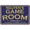 thumbnail image 1 of NGUYEN'S Blue Game Room Sign Metal 8 x 12 High Gloss Metal 208120002324, 1 of 1