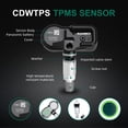thumbnail image 4 of Sensor TPMS CDWTPS, paquete de 4, para Toyota y Lexus, 315 MHz, 4 of 7