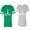 Men Green / Women Heather, variant on Chess King Queen Matching Couple Cotton Jerseys (Men Green / Women Black) (Men S / Women S)