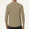 thumbnail image 5 of asjyhkr Mens T Shirts Basic Athletic Long Sleeve Crewneck Pullover Quick-Dry Lightweight Athleisure Gym Shirts(Medium,Khaki), 5 of 5