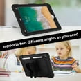 thumbnail image 4 of Children-Friendly Case for iPad 9.7" 6th Gen 2018, iPad Pro 9.7" Cover with Pencil Holder, Allytech Rugged Hard PC + TPU Kidsproof Hybrid Protection Pen Slot Case for iPad 6 2018, Black, 4 of 7