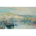 thumbnail image 3 of Albert Lebourg 18x13 Black Modern Framed Museum Art Print Titled - Le Peniche and Bord De Seine Animated Near Rouen, 3 of 5
