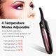thumbnail image 3 of Rizador de Pestañas Eléctrico con Cepillo de Silicona, Ajuste de Temperatura (55℃, 65℃, 75℃, 85℃), Pantalla LCD, Incluye Cepillo Limpiador y Cepillo Doble para Pestañas, Color Blanco, 3 of 6