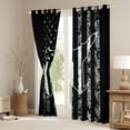 thumbnail image 3 of Homewish Abstract Aircraft Curtains Pack of 2 (42x84 Each) for Teens Boys Girls,USA Flag Curtains Blackout,Retro Camo Camouflage Bedroom Curtains,Super Cozy Room Decor, 3 of 6