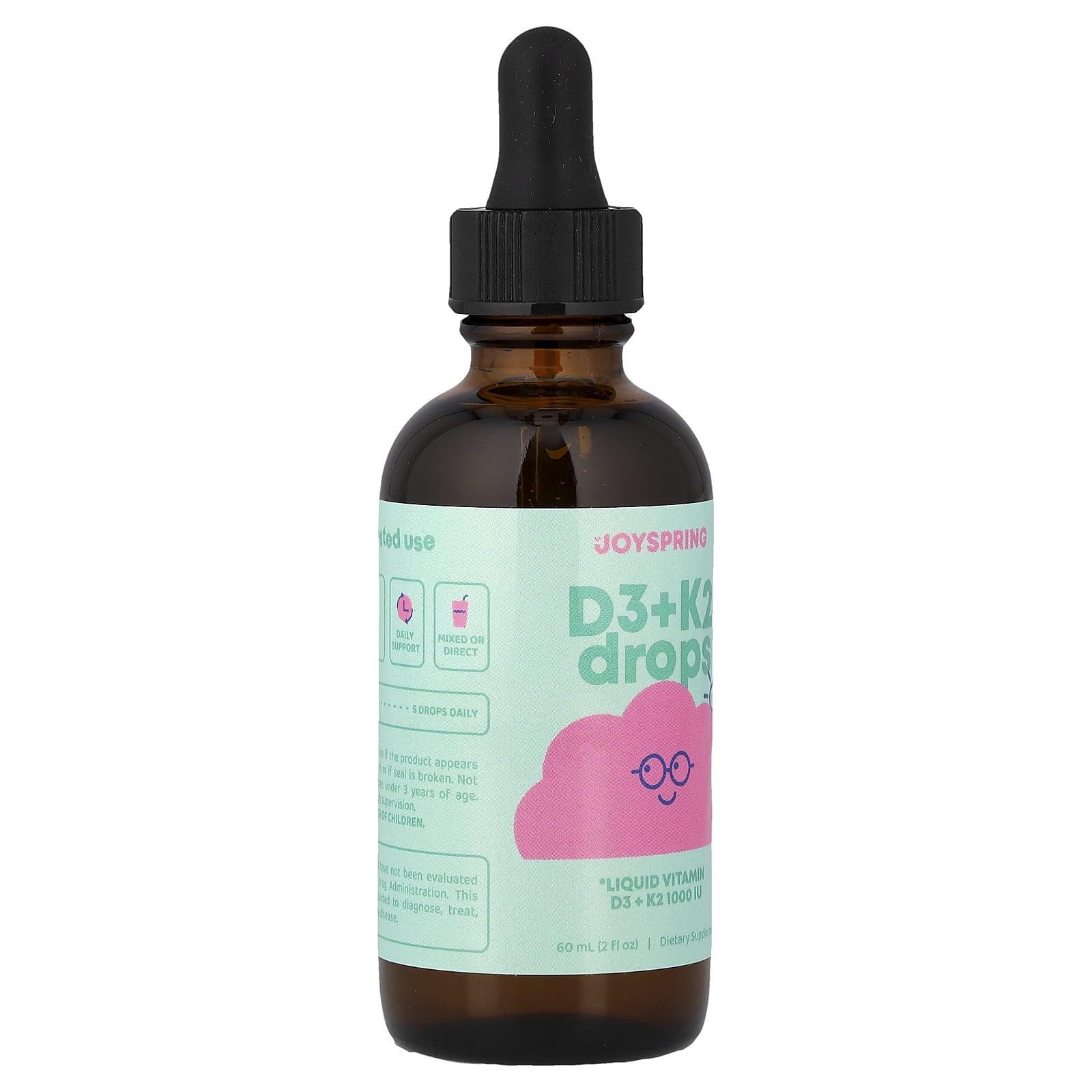JoySpring Immune-Boosting 1000IU Vitamin D Drops for Infants and Children