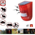 thumbnail image 1 of HLONK Solar Motion Sensor Detector Siren Sound Alarm LED Warning Strobe Flashing Red Light Security Outdoor Device for Home Warehouse Farm, 1 of 10
