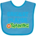 thumbnail image 3 of Inktastic Cricket Player in Training Boys or Girls Baby Bib, 3 of 4