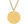 thumbnail image 2 of Collier en Acier Titane Serti de Diamants Mode 12 Constellations Bijoux, 2 of 9