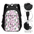 thumbnail image 3 of Balery Orchids Flowers Mochila con carga USB para hombre y mujer - Mochila impermeable y antirrobo para laptop con puerto USB para viajes, trabajo, 3 of 7