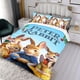 thumbnail image 3 of Peter Rabbit Conjunto de sábanas temático, trío de piezas, cómodo y amigable con la piel, diseño único, regalo de decoración para el hogar para familiares, amigos y fans,140cm *210cm, 3 of 6