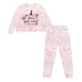 thumbnail image 2 of Tutoliy Halloween Pjs for Women Pumpkin Bat Printed Pajama Cozy Sleepwear with Pockets Spider Web Printed Loungewear with Pockets, L, 2 of 7