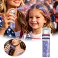 thumbnail image 2 of Red White Blue Glitter Spray for Hair and Body, Patriotic Shimmer Spray for 4th of July Independence Day Festivals and Parades, Quick Dry Lightweight Sparkle for Women Kids Party Looks，10ml, 2 of 8