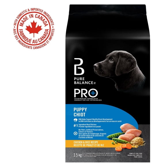 Pure Balance Pro+ Puppy, Chicken & Rice Recipe Dry Dog Food 3.5KG