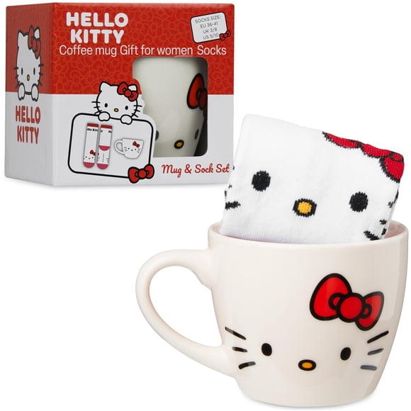 Set de Taza y Calcetas Get Trend Hello Kitty 340 ml