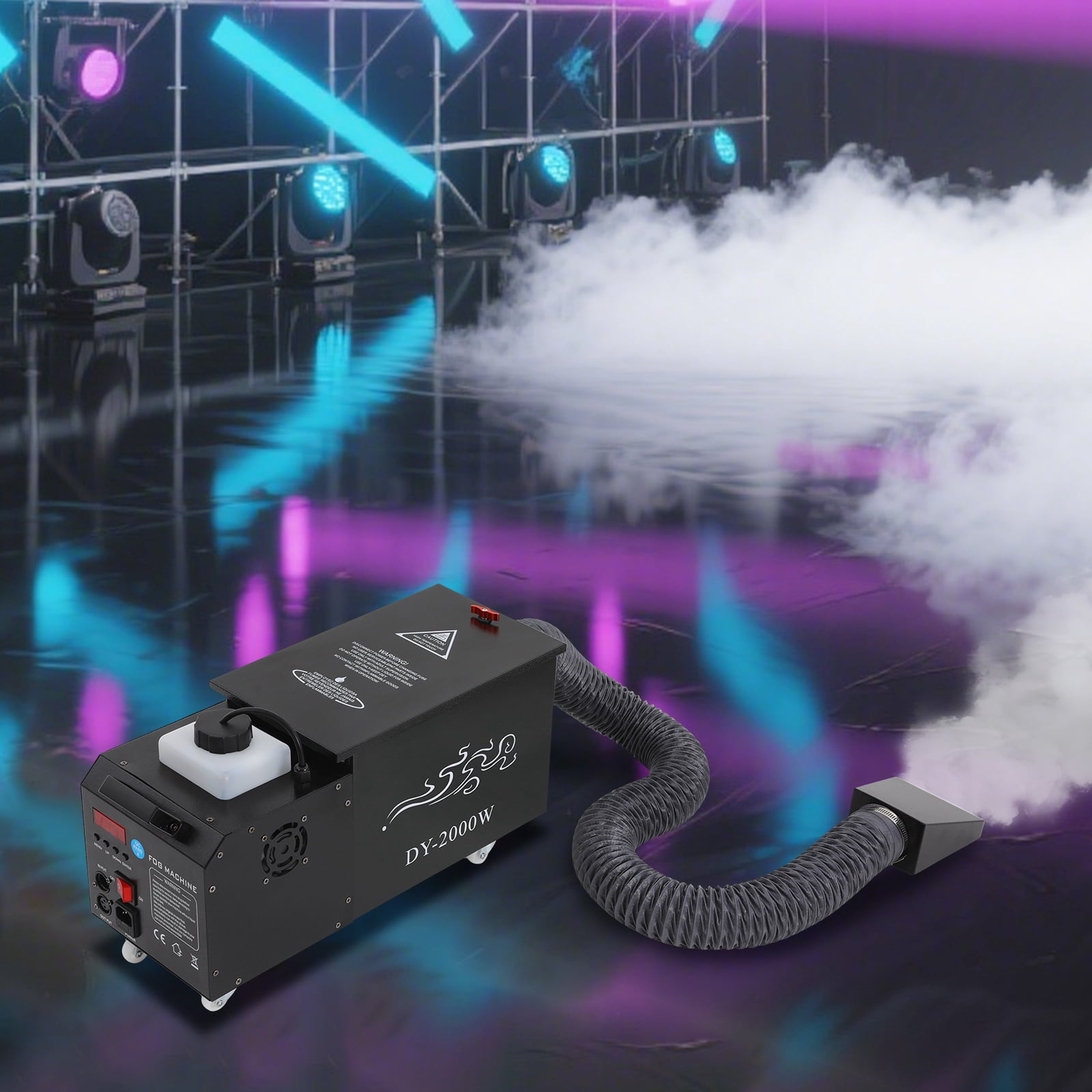 TFCFL 2000W Low Lying Fog Machine Water Based Ground Fog Machine Fog Machine with Tube Coverage 10763.91ft²