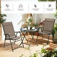 thumbnail image 6 of Gymax Set of 4 Folding Portable Patio Chairs Yard Outdoor w/ Armrests & Backrest, 6 of 10