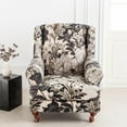 thumbnail image 2 of LKJYER Wing Back Wing Back,Stretch Printed Wingback Chair Slipcover with Elastic Bottom,No-Slip Universal Four Seasons for Armchair Sofa Cover Home Decoration, 2 of 7