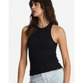 thumbnail image 5 of Billabong Women's Tomboy Stretch Ribbed Tank Top Tee T-Shirt (Small, Black), 5 of 5