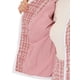 thumbnail image 5 of Conjunto de traje de mujer INSPIRE CHIC de 2 piezas, chaqueta corta de tweed a cuadros y falda, XS Rosa, 5 of 6