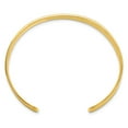 thumbnail image 2 of Sterling Silver Gold-tone 9.75mm Cuff Bangle Bracelet, 2 of 4